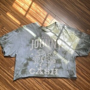 Buckle Gray and Green Short Sleeve Tee with Graphic Design